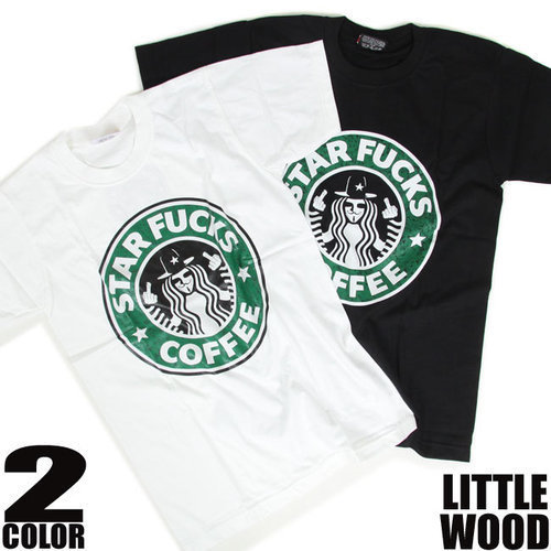 スタバのおもしろパロディーtシャツ Star Fucks Coffee おもしろい商品をプレゼントしたい人向け通販サイト